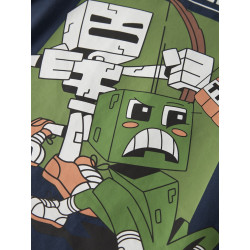 NAME IT KIDS Saba Minecraft T-shirt - Insignia Blue