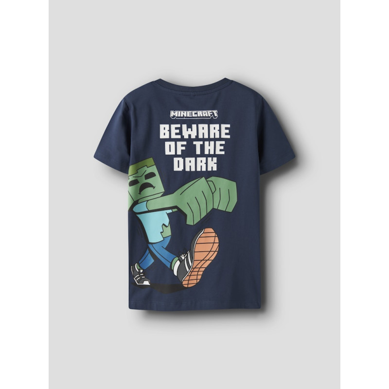 NAME IT KIDS Saba Minecraft T-shirt - Insignia Blue