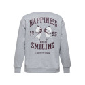 ONLY CARMAKOMA Iggy L/S Sweatshirt - Light Grey Melange