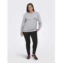 ONLY CARMAKOMA Iggy L/S Sweatshirt - Light Grey Melange