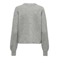 JDY Lumi L/S Strik Cardigan - Medium Grey Melange