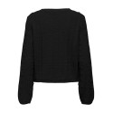 JDY Sigrid L/S Tie Strik Cardigan - Sort