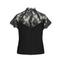 JDY Lion S/S Blonde Top - Sort