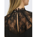 JDY Lion S/S Blonde Top - Sort