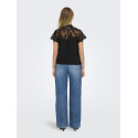 JDY Lion S/S Blonde Top - Sort