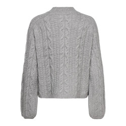 JDY Silja L/S Kabelstrik Sweater - December Sky
