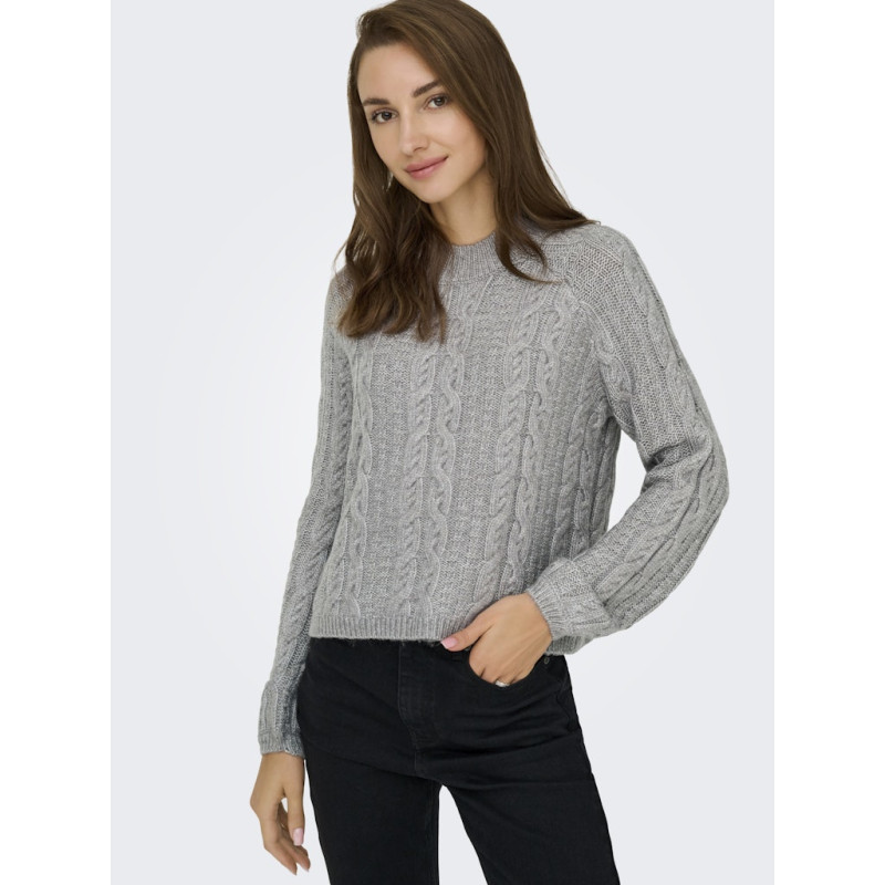 JDY Silja L/S Kabelstrik Sweater - December Sky