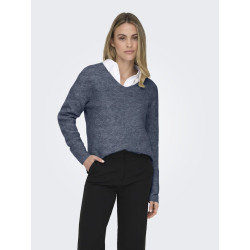 ONLY Camilla Strik Pullover - Vintage Indigo