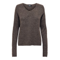ONLY Camilla Strik Pullover - Chocolate Martini