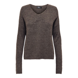 ONLY Camilla Strik Pullover - Chocolate Martini
