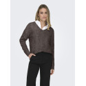 ONLY Camilla Strik Pullover - Chocolate Martini