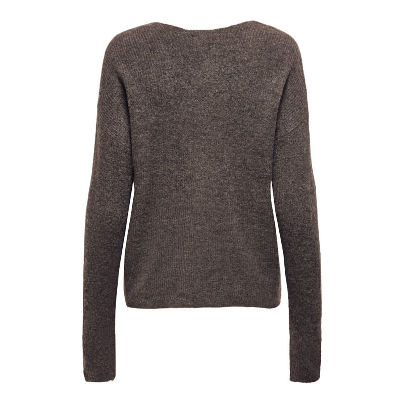 ONLY Camilla Strik Pullover - Chocolate Martini