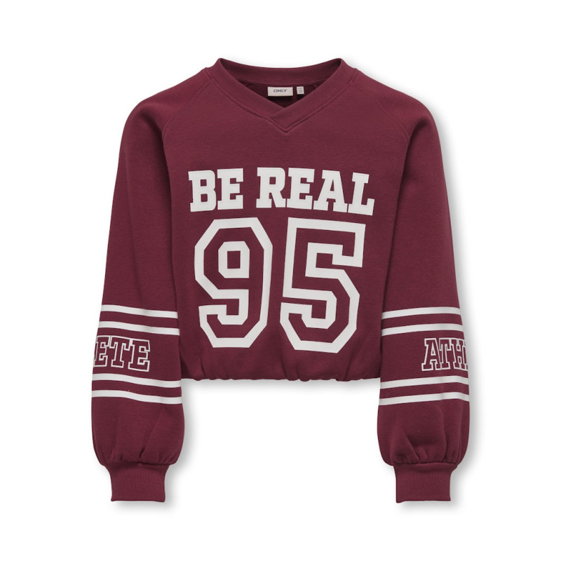 KIDS ONLY Coletta L/S Sweatshirt - Cabernet