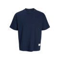 JACK & JONES PLUS Blachad Badge T-shirt - Black Iris