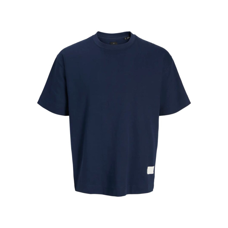 JACK & JONES PLUS Blachad Badge T-shirt - Black Iris