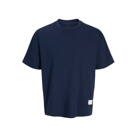 JACK & JONES PLUS Blachad Badge T-shirt - Black Iris