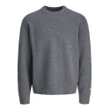 JACK & JONES JUNIOR Norrebro Strik Sweater - Dark Grey Melange