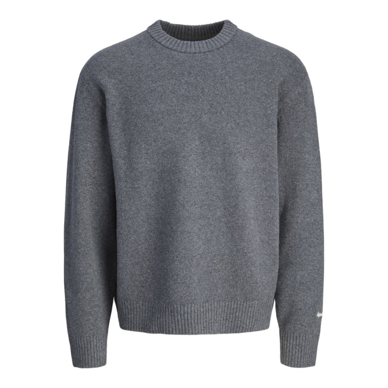 JACK & JONES JUNIOR Norrebro Strik Sweater - Dark Grey Melange