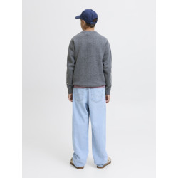 JACK & JONES JUNIOR Norrebro Strik Sweater - Dark Grey Melange