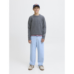 JACK & JONES JUNIOR Norrebro Strik Sweater - Dark Grey Melange