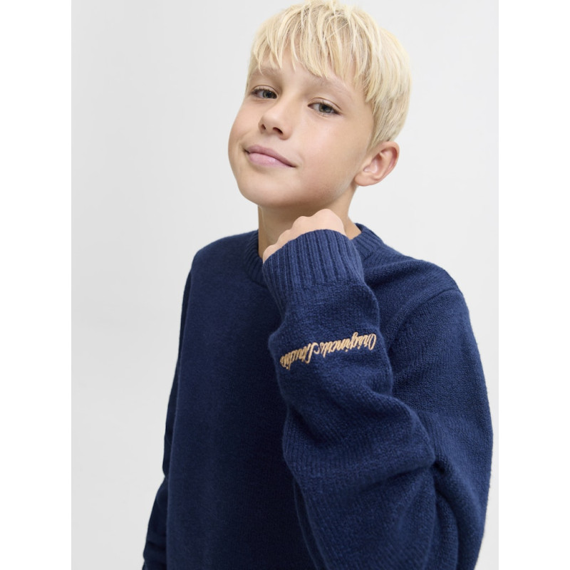JACK & JONES JUNIOR Norrebro Strik Sweater - Ocean Cavern