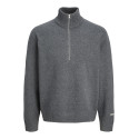 JACK & JONES JUNIOR Norrebro Strik Trøje - Dark Grey Melange