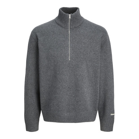 JACK & JONES JUNIOR Norrebro Strik Trøje - Dark Grey Melange