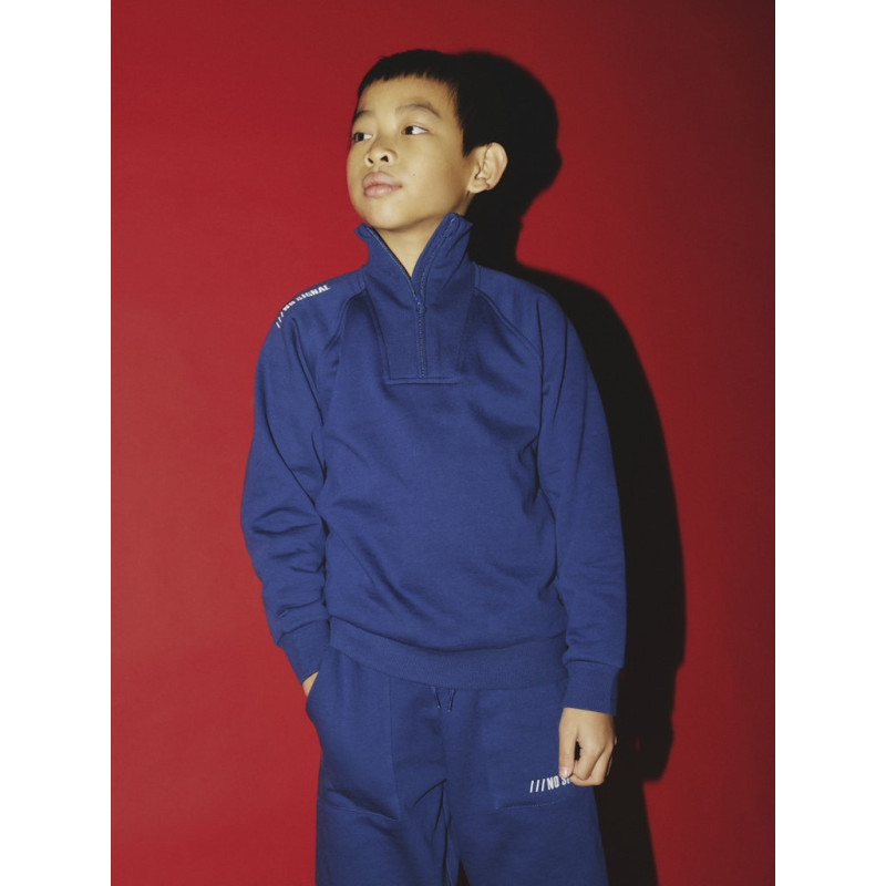 NAME IT KIDS Obie L/S Sweatshirt - Insignia Blue