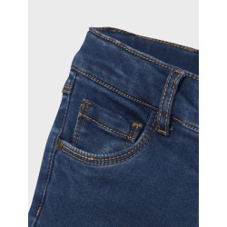NAME IT MINI Salli Fleece Jeans 9981 - Dark Blue Denim