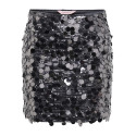 ONLY Jadel paillet nederdel - Gunmetal