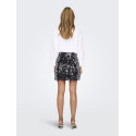 ONLY Jadel paillet nederdel - Gunmetal