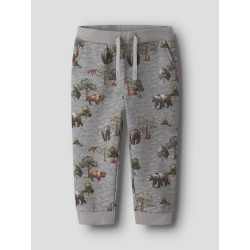 NAME IT Mini Olin Sweatpants - Grey Melange