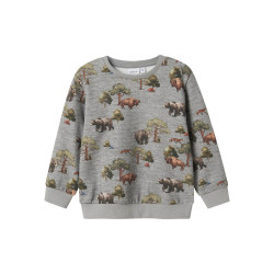 NAME IT Mini Olin Sweatshirt - Grey Melange