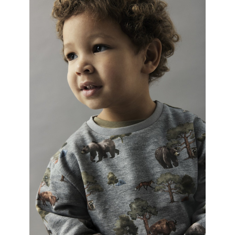 NAME IT Mini Olin Sweatshirt - Grey Melange