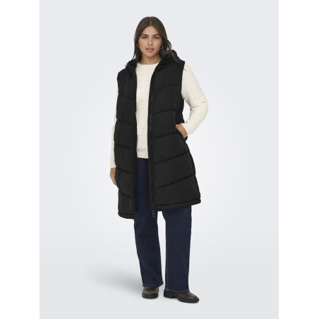 ONLY CARMAKOMA Alina Lang Vest - Sort