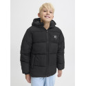 JACK & JONES Maze Logo Puffer Hoodie - Sort