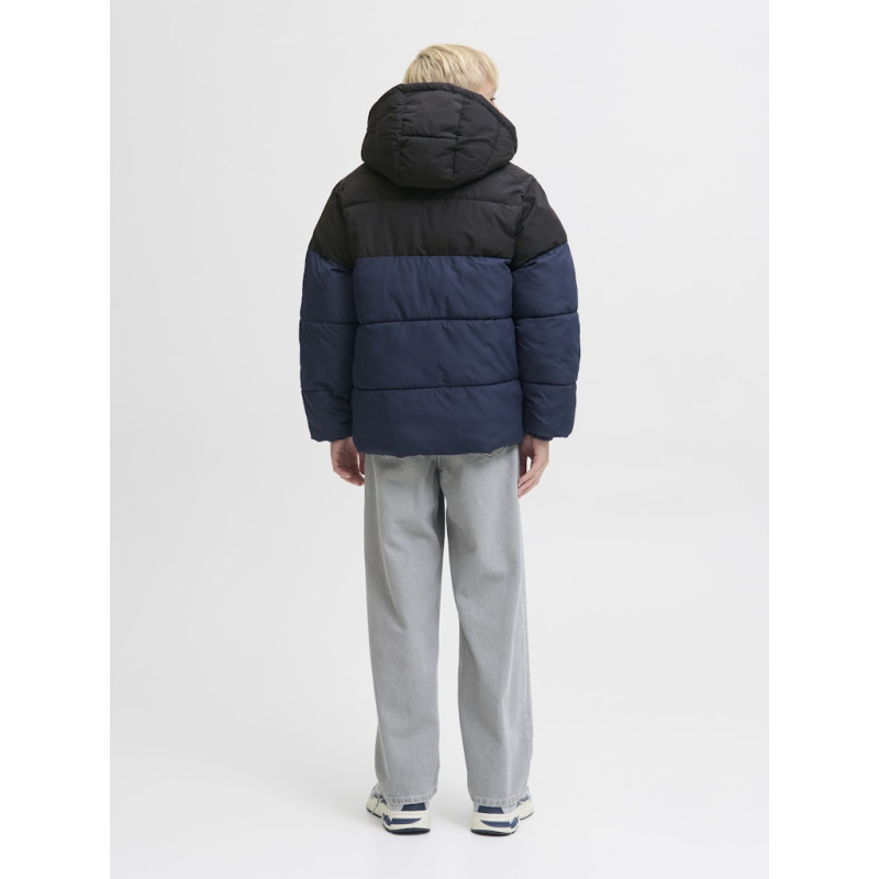 JACK & JONES JUNIOR Maze Logo Puffer Jakke - Sky Captain