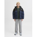 JACK & JONES JUNIOR Maze Logo Puffer Jakke - Sky Captain