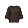 ONLY Simoni 3/4 strik pullover - Coffee Bean