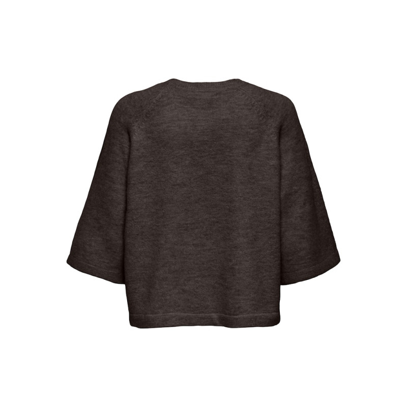 ONLY Simoni 3/4 strik pullover - Coffee Bean