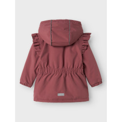 NAME IT Mini Snow05 Flæse Jakke - Rose Brown