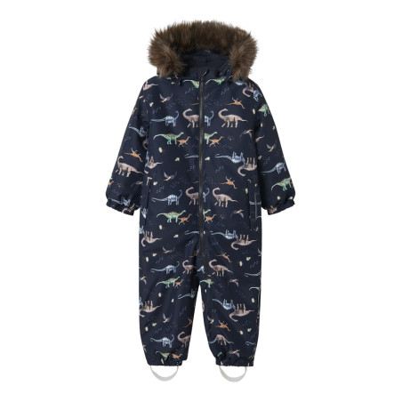 NAME IT Mini Snow 10 Funktions "Dinosaur" Flyverdragt - Dark Sapphire