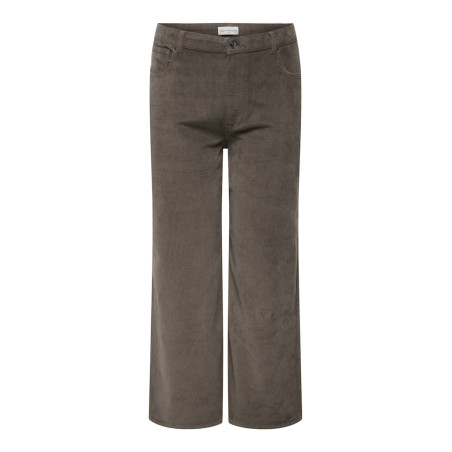 ONLY CARMAKOMA Hope global high waist brede bukser - Morel