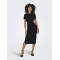 ONLY Belfast S/S Midi Kjole - Sort