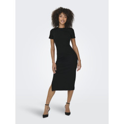 ONLY Belfast S/S Midi Kjole - Sort