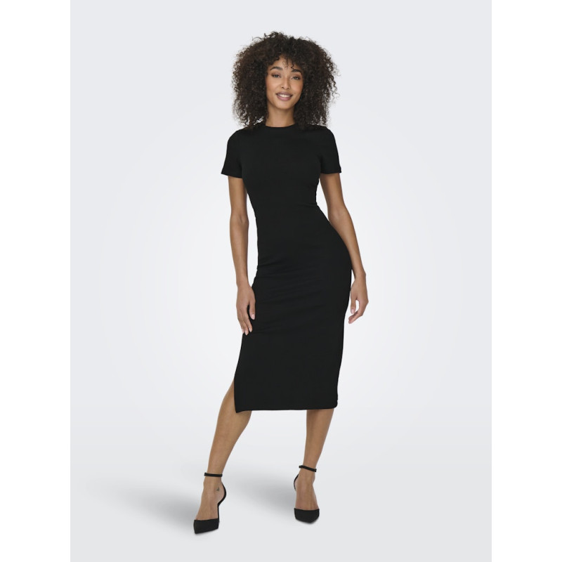 ONLY Belfast S/S Midi Kjole - Sort