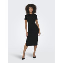 ONLY Belfast S/S Midi Kjole - Sort