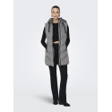 JDY Skylar Padded Hood Vest - Steel Gray