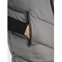 JDY Skylar Padded Hood Vest - Steel Gray