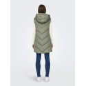JDY Skylar Padded Hood Vest - Vetiver